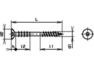 Justierschrauben mit Fräsrippen Tx verzinkt blau