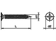 Schnellbauschrauben mit Feingewinde und Stufenkopf