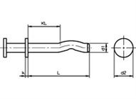 Spikes mit Doppelopf