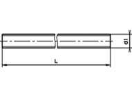 Gewindestangen Länge 1000mm verzinkt