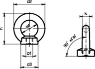 Ringmuttern leichte Ausführung verzinkt
