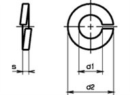 Federringe DIN 127 B verzinkt