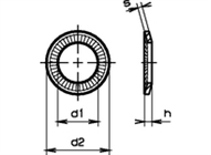 Schnorr Sicherungsscheiben Federstahl verzinkt (Industriepackung)