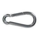 Preview: Feuerwehr-Karabinerhaken mit Zahnverschluss 