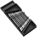 Preview: FACOM Modul mit 12 Gabel-Ringschlüsseln mit Knarre