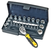 Ironside Steckschlüsselsatz 1/4" 25-teilig