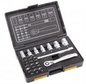 IRONSIDE Steckschlüsselsatz 1/4"-27-teilig