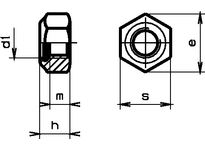 Sicherungs-Muttern niedrige Form