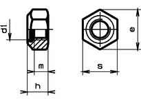 Sicherungs-Muttern niedrige Form