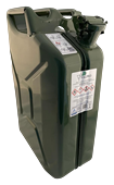 Benzinkanister aus Stahlblech, Armee-Modell