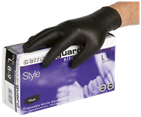 Einweghandschuhe AURELIA BOLD aus Nitril, schwarz