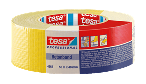 tesa Betonband (PE-beschichtet) 04662, gelb