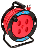 Kunststoff-Kabelrolle schwarz aus PP