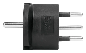Fixadapter DE CEE7/7-CH T12 3-polig