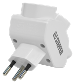 Preview: Mehrfachstecker 3 x T13 Stern weiss