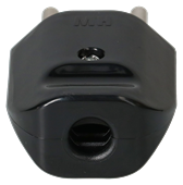 Preview: Max Hauri Stecker T12 250V/10A, schwarz