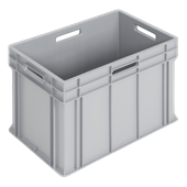 WEZ Stapelbehälter ohne Deckel, 4 Grifflöcher