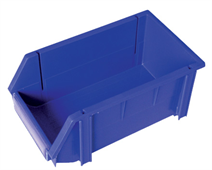 Kunststoff-Lagersichtbox, stapelbar, marineblau