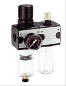 Wartungseinheit 2-teilig mit Manometer Serie 1