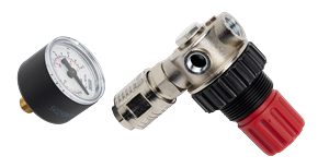 Preview: Druckreduzierventil mit Manometer Ø40mm