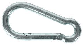 Feuerwehr-Karabinerhaken mit Zahnverschluss 