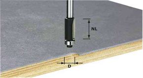 FESTOOL Bündigfräser HW Ø12,7mm