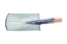 Damenspaten poliert, klarlackiert, mit Tritt