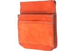 Nageltasche aus Chromspaltleder mit 2 Taschen