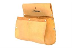 Nageltasche aus Chromspaltleder mit 2 Taschen