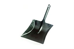 Kehrichtschaufel aus schwarzem Stahlblech