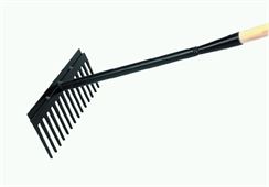 Teerrechen, leicht, handlich, 14 Zinken