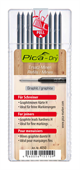 Pica Ersatzminen Dry Tischler, graue Graphitmine