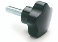 elesa Sterngriff aus Duroplast (PF) schwarz