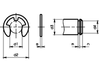 Sicherungscheiben für Wellen