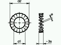 Fächerscheiben DIN6798A-St znb,A3,2,200-WK