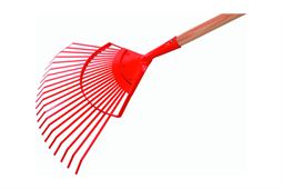 Laubrechen ROBUST mit flachen Stahlzinken