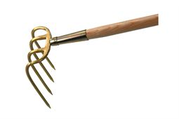 Kräuel mit ovalen Zinken, kurzer Dülle, lackiert