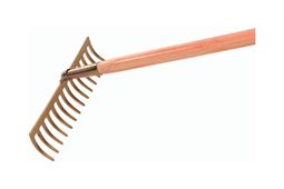 Gartenrechen mit 12 gebogenen Zinken Breite 295mm