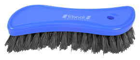 Ebnat Fegbürste S-Form blau, Kunststoff