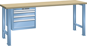 LISTA Werkbank mit Multiplex-Platte (27x36E)