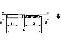 Stockschrauben mit Einsatz Tx-25