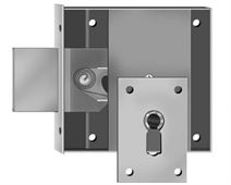 Schänis Riegelschloss, rechts/links umstellbar