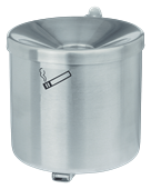 Kipp-Wandaschenbecher aus Edelstahl