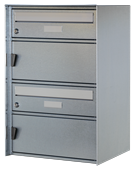 HUBER Briefkasten Modell Genève 2-übereinander