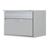 Huber Briefkasten Alu 400 mit Regenschutzleiste