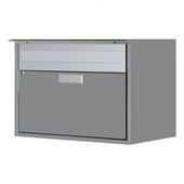 Huber Briefkasten Alu 400 mit Regenschutzleiste