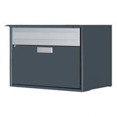 Huber Briefkasten Alu 400 mit Regenschutzleiste