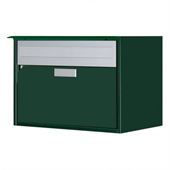 Huber Briefkasten Alu 400 mit Regenschutzleiste