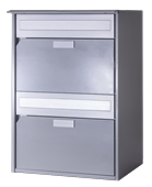 HUBER Briefkasten Modell Alu 400 2übereinander