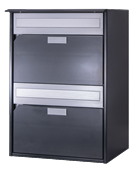 HUBER Briefkasten Modell Alu 400 2übereinander